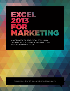 Excel 2013 for Marketing